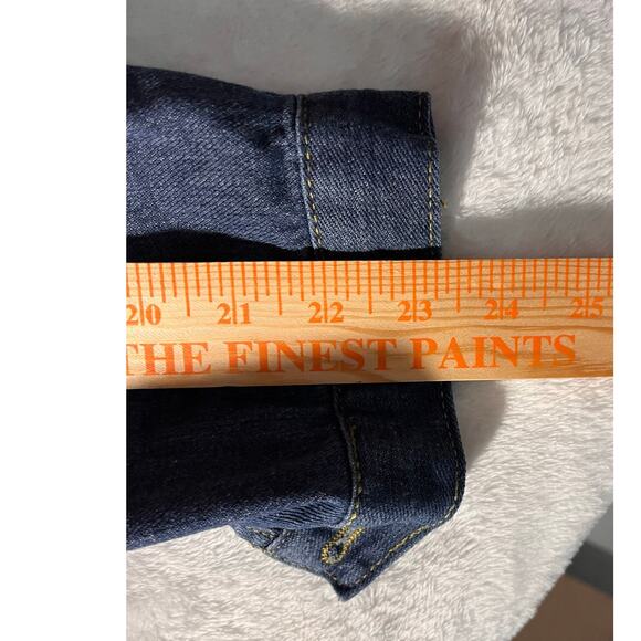 Oversized Distressed Denim Jacket Grunge Y2K Festival Longline Shacket XL - Picture 14 of 14